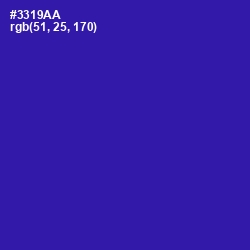 #3319AA - Blue Gem Color Image