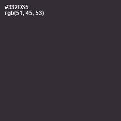 #332D35 - Blackcurrant Color Image