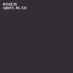 #332E35 - Blackcurrant Color Image