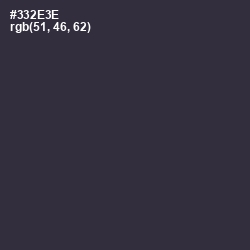 #332E3E - Blackcurrant Color Image
