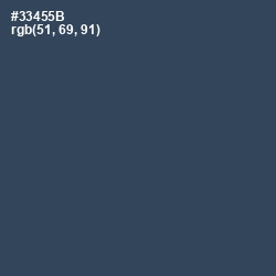 #33455B - Pickled Bluewood Color Image