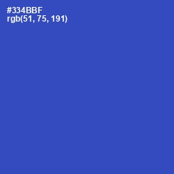 #334BBF - Cerulean Blue Color Image