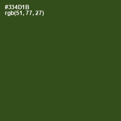 #334D1B - Clover Color Image