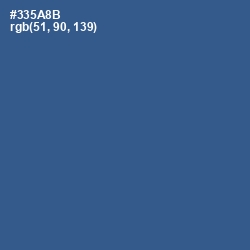 #335A8B - Chambray Color Image