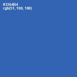 #3364B4 - Astral Color Image