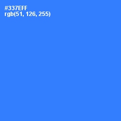 #337EFF - Azure Radiance Color Image