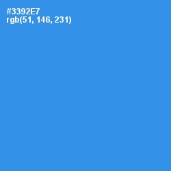 #3392E7 - Curious Blue Color Image