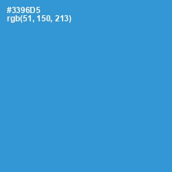 #3396D5 - Curious Blue Color Image