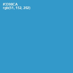 #3398CA - Curious Blue Color Image