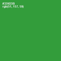 #339D3B - Forest Green Color Image