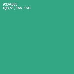 #33A683 - Jungle Green Color Image
