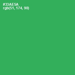 #33AE5A - Sea Green Color Image