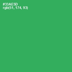 #33AE5D - Sea Green Color Image