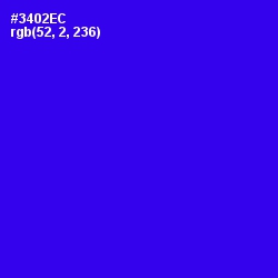 #3402EC - Blue Color Image