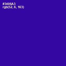 #3406A3 - Blue Gem Color Image