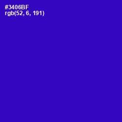 #3406BF - Blue Gem Color Image
