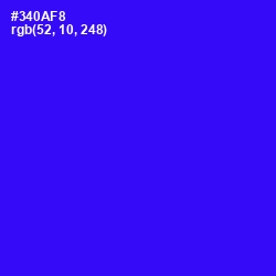 #340AF8 - Blue Color Image