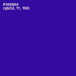 #340BA0 - Blue Gem Color Image