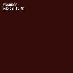 #340D08 - Bean   Color Image