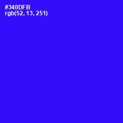 #340DFB - Blue Color Image