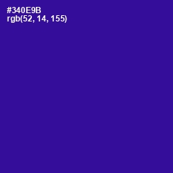 #340E9B - Blue Gem Color Image