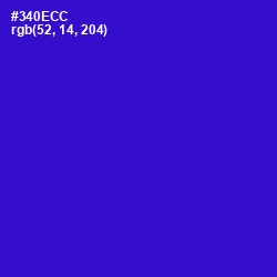 #340ECC - Dark Blue Color Image