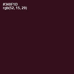 #340F1D - Aubergine Color Image