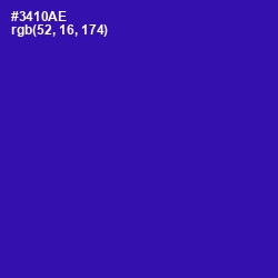 #3410AE - Blue Gem Color Image