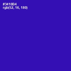 #3410B4 - Blue Gem Color Image