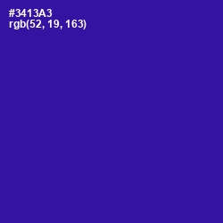 #3413A3 - Blue Gem Color Image