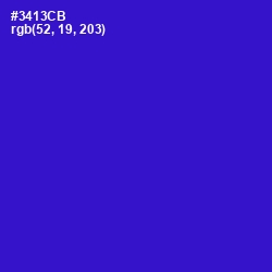 #3413CB - Dark Blue Color Image