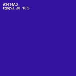 #3414A3 - Blue Gem Color Image