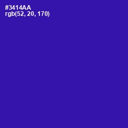 #3414AA - Blue Gem Color Image