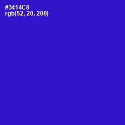 #3414C8 - Dark Blue Color Image
