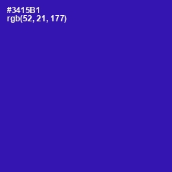 #3415B1 - Blue Gem Color Image