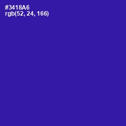 #3418A6 - Blue Gem Color Image