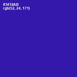 #3418AB - Blue Gem Color Image
