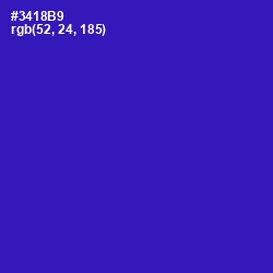 #3418B9 - Governor Bay Color Image