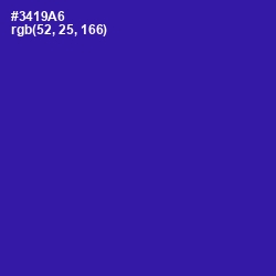 #3419A6 - Blue Gem Color Image