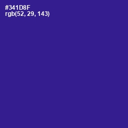 #341D8F - Blue Gem Color Image