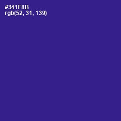 #341F8B - Blue Gem Color Image