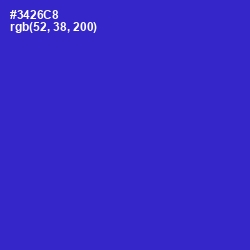 #3426C8 - Dark Blue Color Image