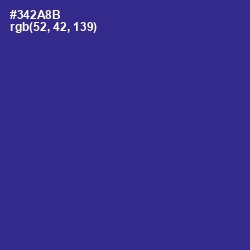 #342A8B - Jacksons Purple Color Image