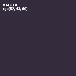 #342B3C - Blackcurrant Color Image