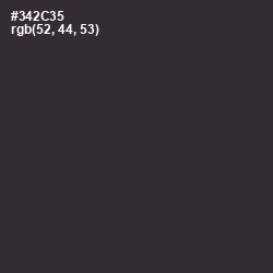 #342C35 - Blackcurrant Color Image