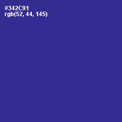 #342C91 - Jacksons Purple Color Image