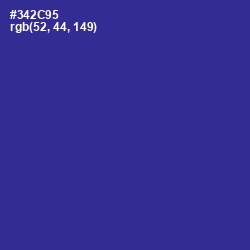 #342C95 - Jacksons Purple Color Image