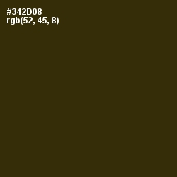 #342D08 - Brown Tumbleweed Color Image