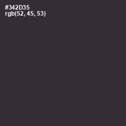 #342D35 - Blackcurrant Color Image