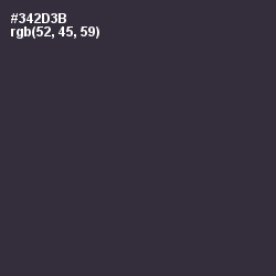 #342D3B - Blackcurrant Color Image